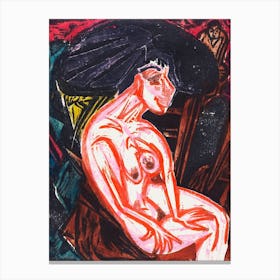 Peter Schlemihl'S Wondrous Story, The Beloved, Ernst Ludwig Kirchner Canvas Print