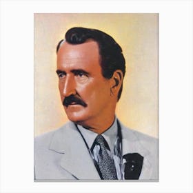 Donald Crisp Retro Collage Movies Canvas Print