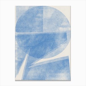 Blue Paper Composition Canvas Print