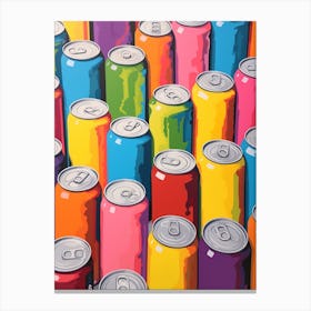 Colourful Soda Can Canvas Print