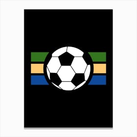 Soccer Ball black and white Canvas Print