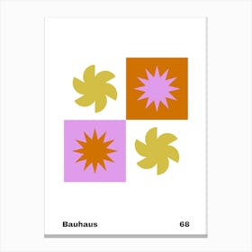 Geometric Bauhaus Poster 68 Canvas Print