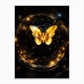 Golden Butterfly 53 Canvas Print