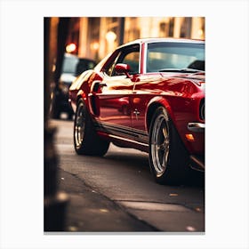 Close Of American Muscle Car 010 Canvas Print