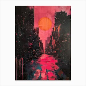 'Sunset City' Canvas Print