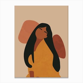 Abstract Woman Modern Minimalist Canvas Print