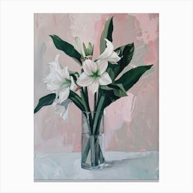 A World Of Flowers Amaryllis 3 Painting Canvas Print