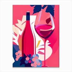 Grenache Rosé Wine Pop Matisse Cocktail Poster Canvas Print