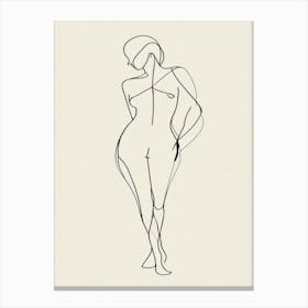 Woman'S Body Drawing 1 Canvas Print