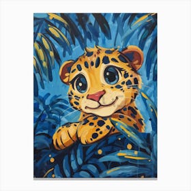 Leopard In The Jungle 38 Canvas Print