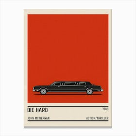Die Hard Car Canvas Print
