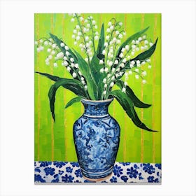 Flowers In A Vase Still Life Painting Lily Of The Valley 1 Canvas Print