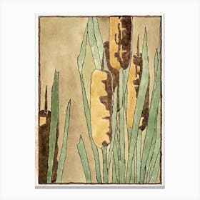 Cattail (1915), Hannah Borger Overbeck Canvas Print