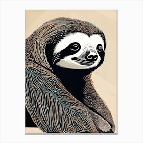 Sloth Canvas Art Canvas Print