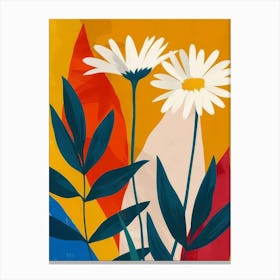 Daisies Style Abstract Canvas Print