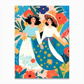 Mexican Women Canvas Print