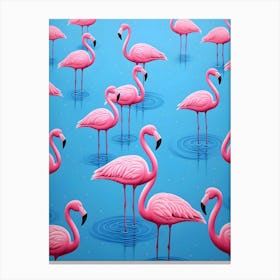 Pink Flamingos 2 Canvas Print