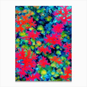 Acropora Gemmifera 2 Vibrant Painting Canvas Print