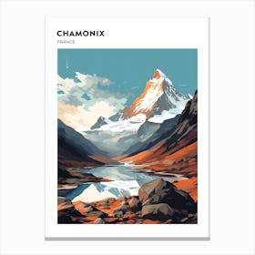 Chamonix France 4 Hiking Trail Landscape Poster Canvas Print