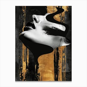 Gold And Black Canvas Print 26 Canvas Print