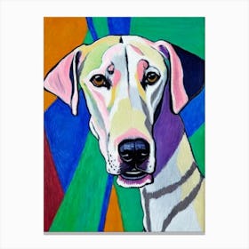 Pharaoh Hound Fauvist Style dog Canvas Print