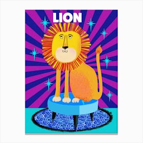 Circus Lion Canvas Print