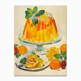 Orange Jelly Retro Advertisement Style 3 Canvas Print