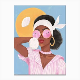 Afro-American Girl 1 Canvas Print