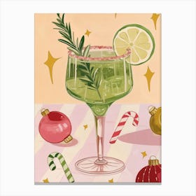 Christmas Margarita Canvas Print