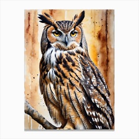 Barred Eagle Owl Canvas Print