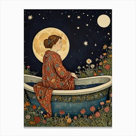 William Morris Bathing In The Moonlight Canvas Print