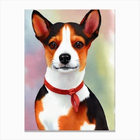 Toy Fox Terrier 4 Watercolour dog Canvas Print
