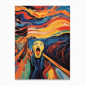 The Scream - Digital Abstraction 1 Canvas Print