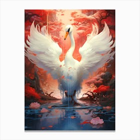 Swan Angel Canvas Print