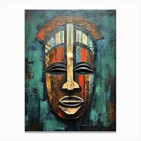 Timeless Transitions; Tribal Mask Artistry Canvas Print
