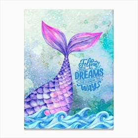 Free Mermaid Canvas Print