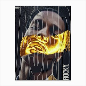 Asap Rocky Poster Art Canvas Print