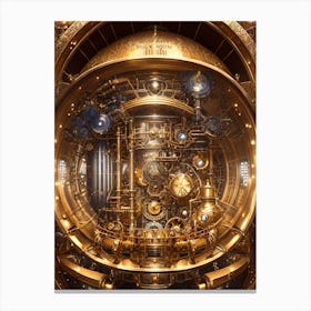 Steampunk Clock Canvas Print