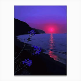 Sunset On The Beach 22 Canvas Print