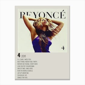 Beyonce Album Cover Signed Poster Canvas Print