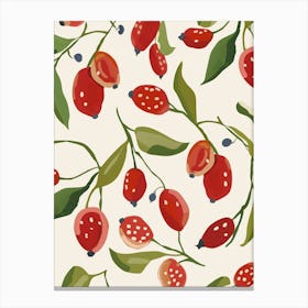 Cranberry Pattern Illustration 1 Canvas Print