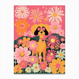 Flower Power Kitsch 1 Canvas Print