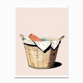 Laundry Basket Canvas Print