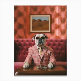 A Bulldog Dog 9 Canvas Print