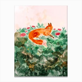 Moss Fox Canvas Print