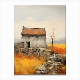 Old Stone Farm Warm Tones 17 Canvas Print