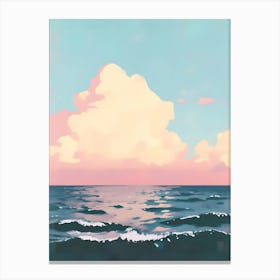 Pink Pastel Cloud Sunset Canvas Print