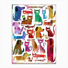 Cats 'n' Dogs Canvas Print