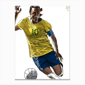 Marta Dribbling Canvas Print