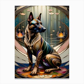 Dog Of The Lotus~Escape Clause ~Reimagined Canvas Print